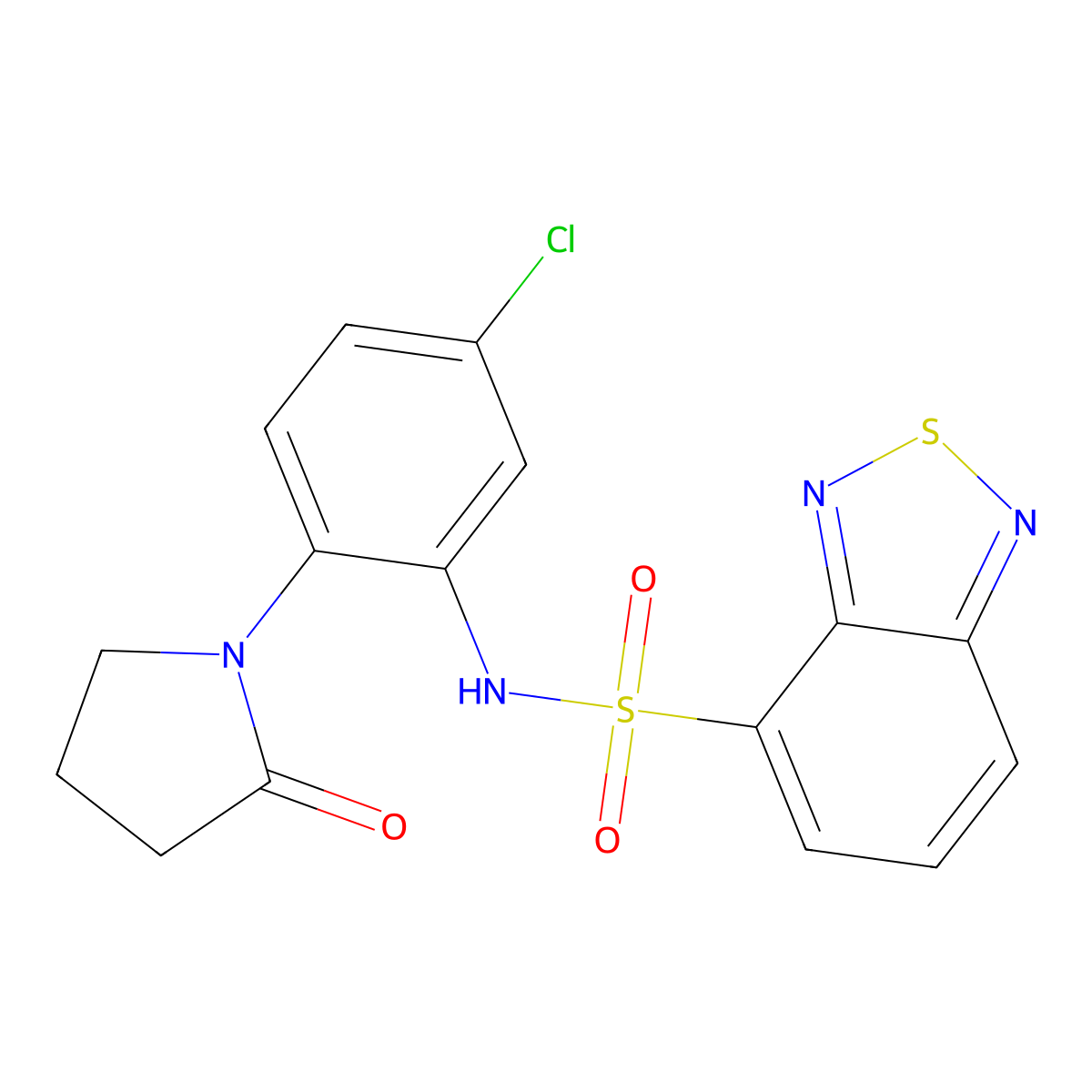 C16H13ClN4O3S2 molecular structure, CAS 1401556-46-4