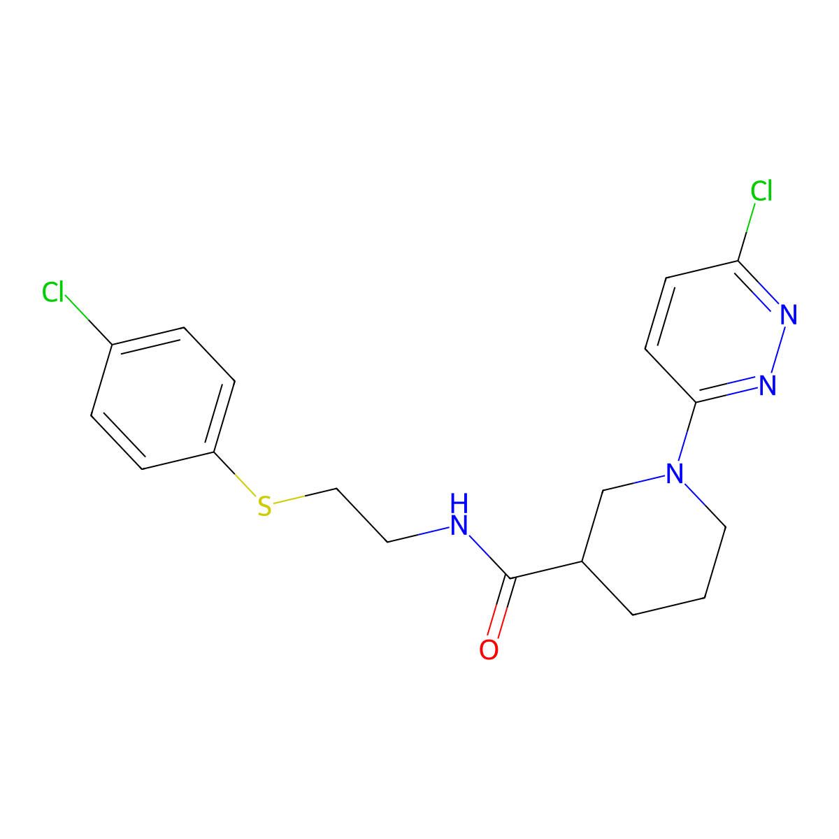 C18H20Cl2N4OS molecular structure, CAS 1401556-73-7