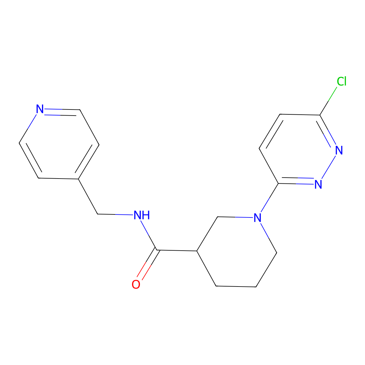 1-(6-chloropyridazin-3-yl)-N-(pyridin-4-ylmethyl)piperidine-3-carboxamide molecular structure, CAS 1401557-13-8