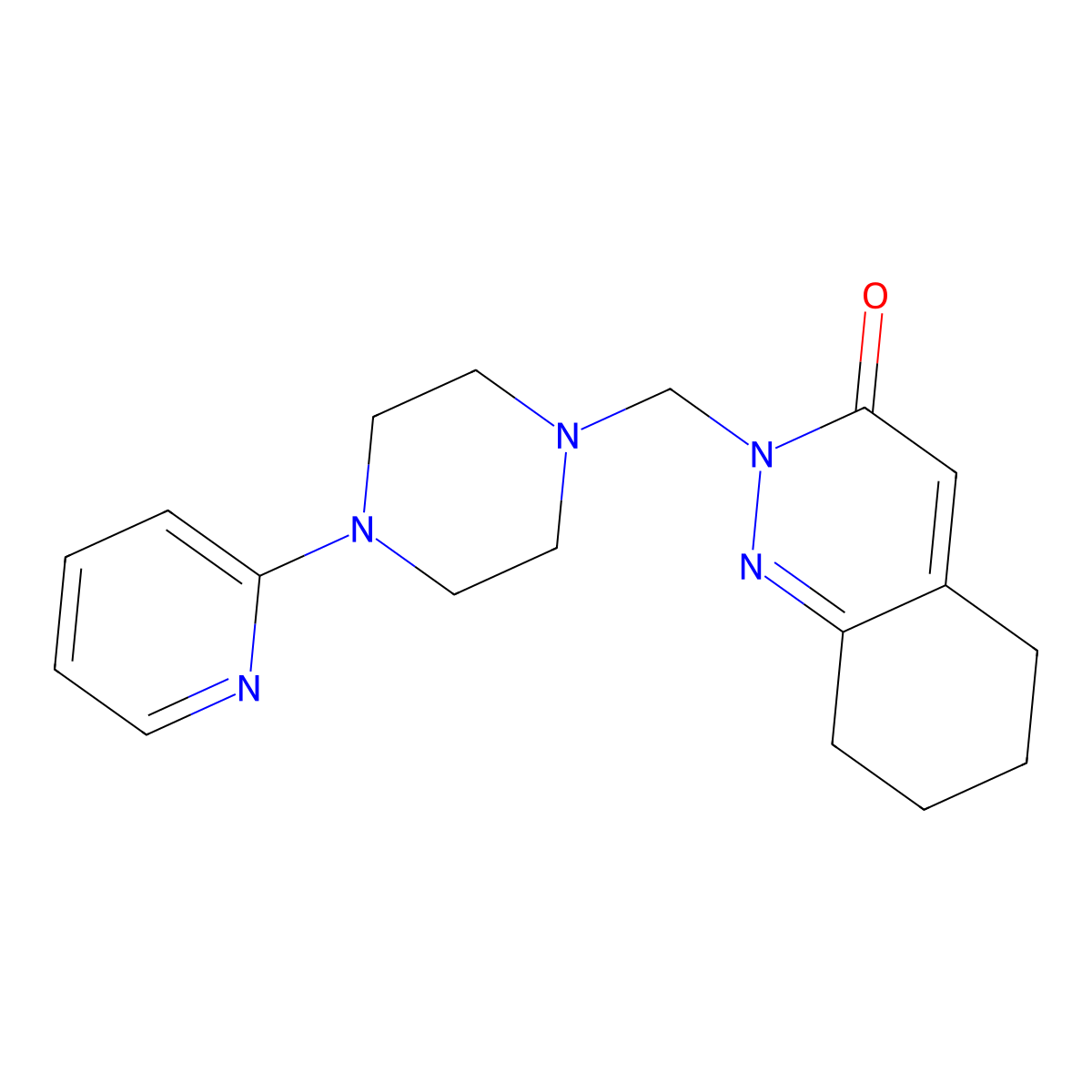 2-{[4-(pyridin-2-yl)piperazin-1-yl]methyl}-5,6,7,8-tetrahydrocinnolin-3(2H)-one molecular structure, CAS 1401559-74-7