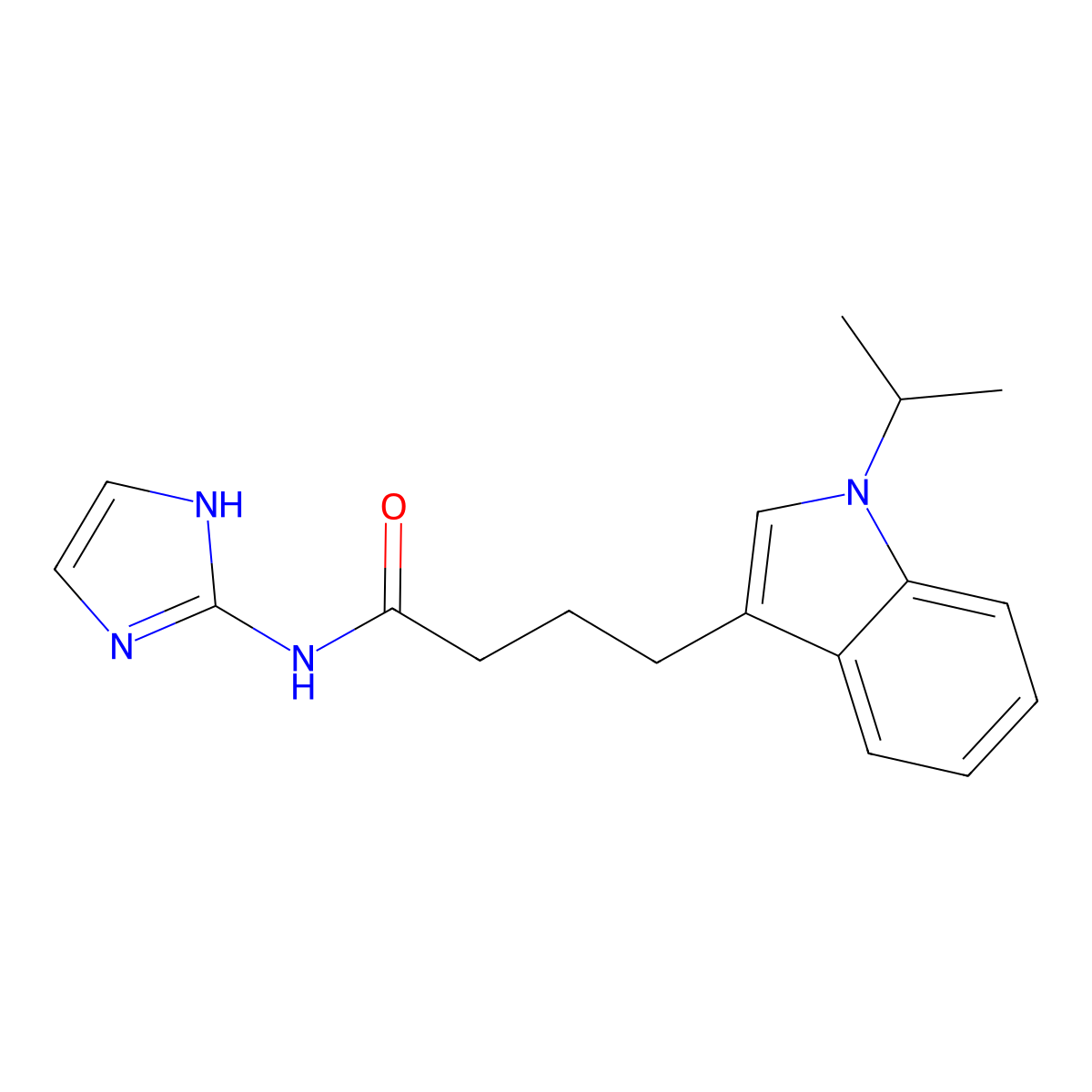 N-(1H-imidazol-2-yl)-4-[1-(propan-2-yl)-1H-indol-3-yl]butanamide molecular structure, CAS 1401565-77-2