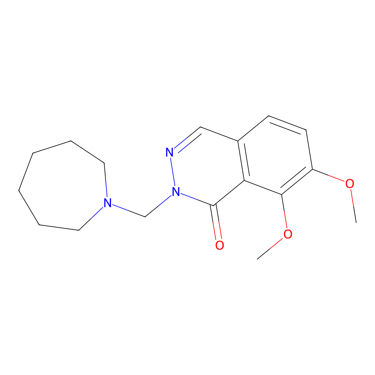 2-(azepan-1-ylmethyl)-7,8-dimethoxyphthalazin-1(2H)-one molecular structure, CAS 1401566-02-6
