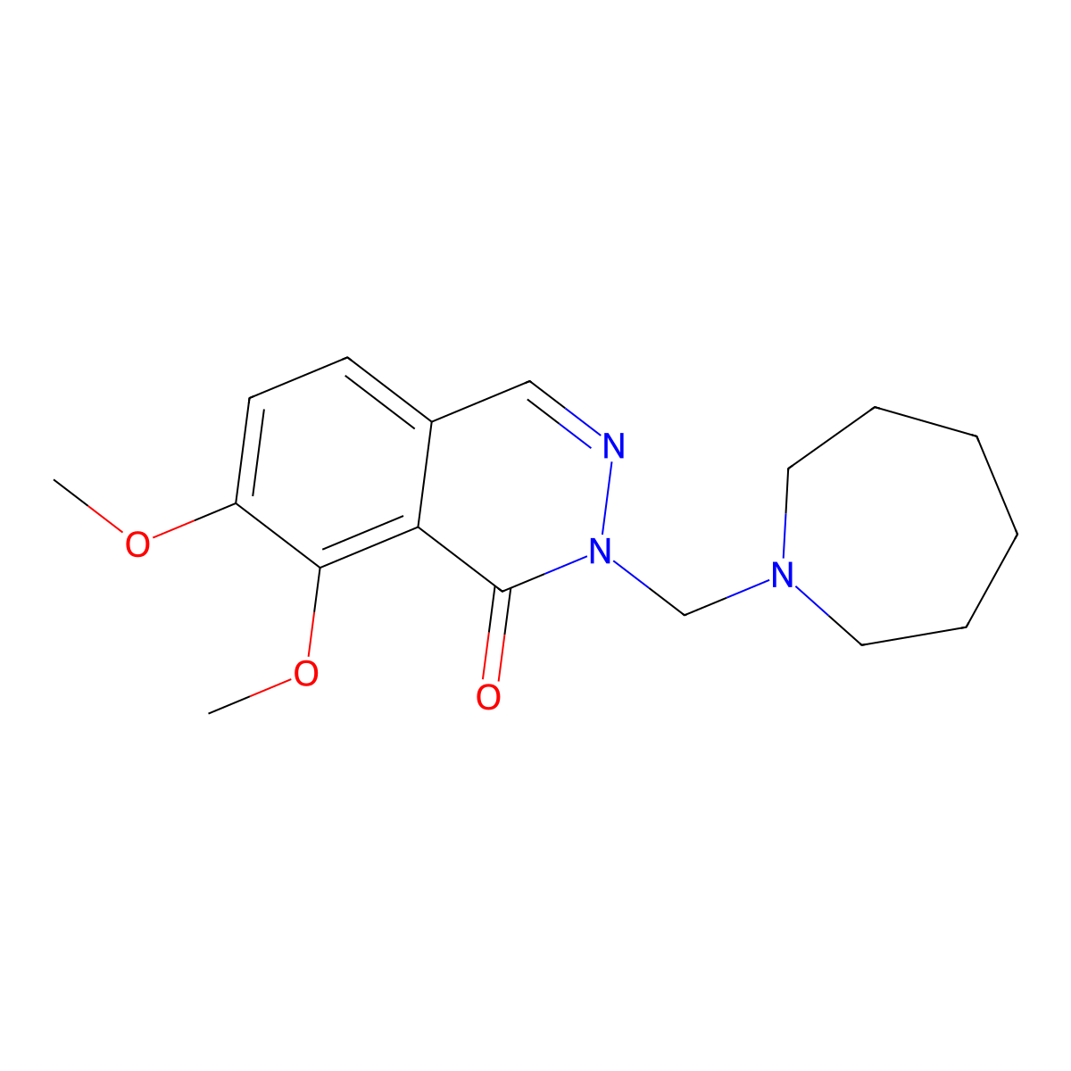 2-(azepan-1-ylmethyl)-7,8-dimethoxyphthalazin-1(2H)-one molecular structure, CAS 1401566-02-6