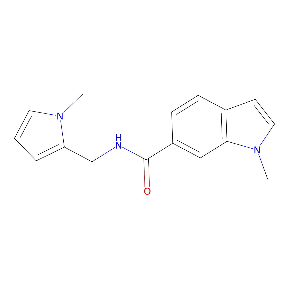 1-methyl-N-[(1-methyl-1H-pyrrol-2-yl)methyl]-1H-indole-6-carboxamide molecular structure, CAS 1401566-15-1