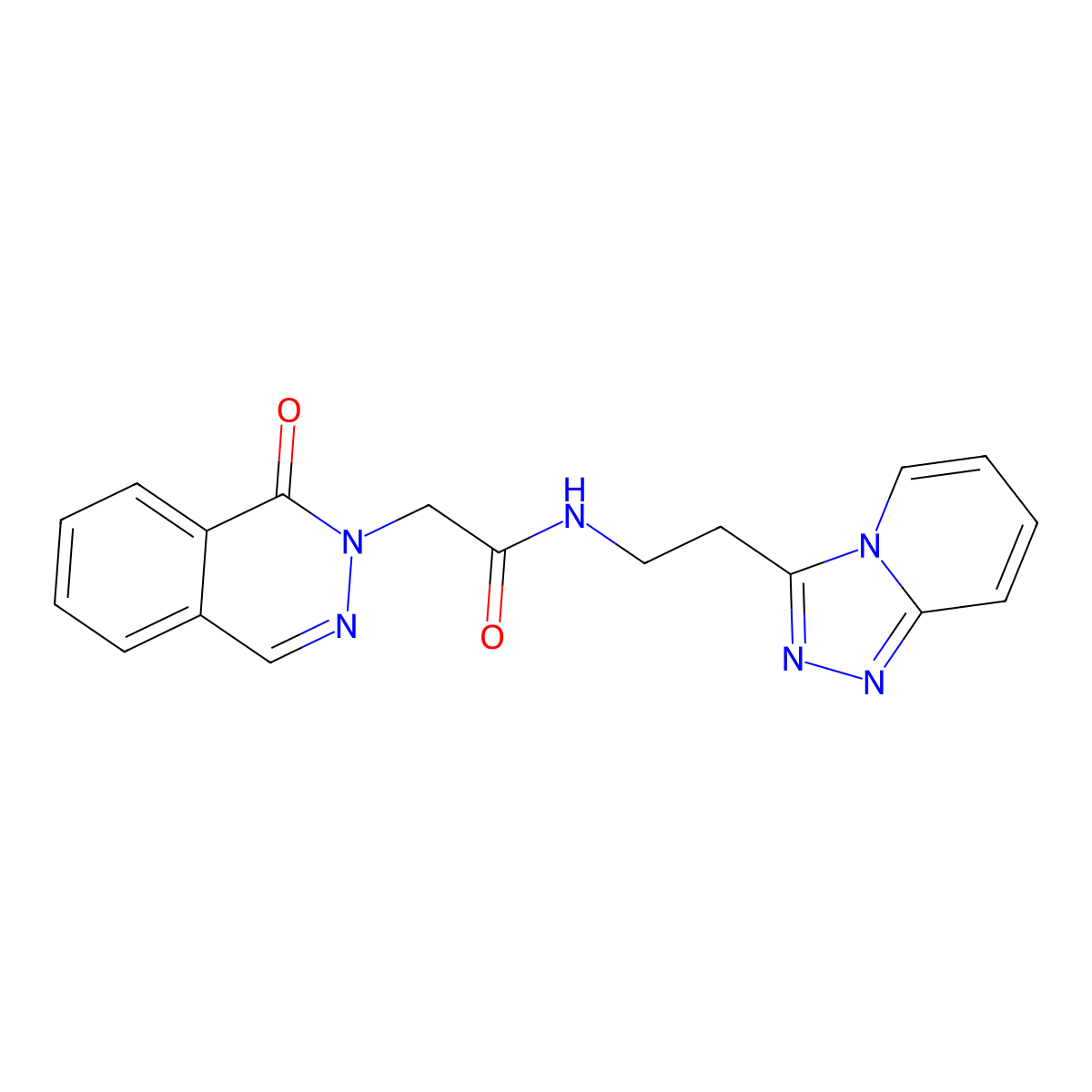 2-(1-oxophthalazin-2(1H)-yl)-N-[2-([1,2,4]triazolo[4,3-a]pyridin-3-yl)ethyl]acetamide molecular structure, CAS 1401567-97-2