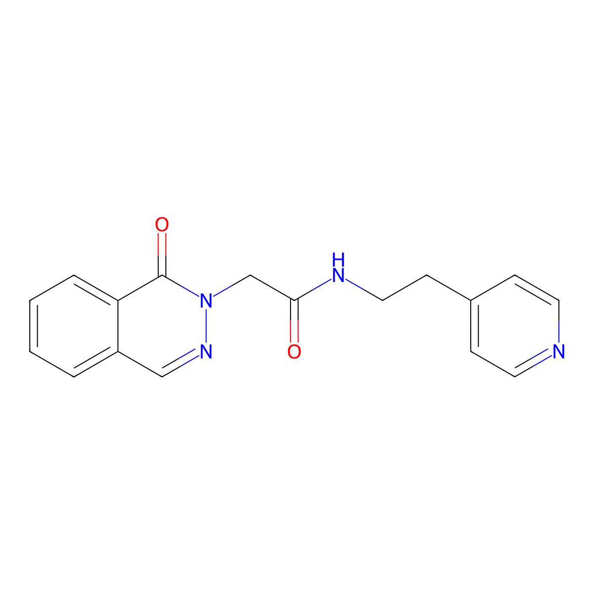 2-[1-oxo-2(1H)-phthalazinyl]-N-[2-(4-pyridyl)ethyl]acetamide molecular structure, CAS 1401573-14-5