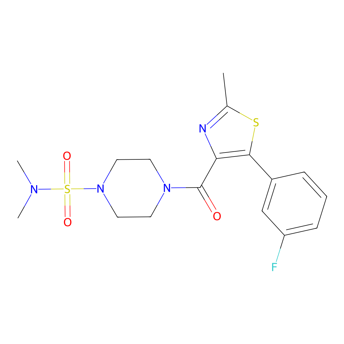C17H21FN4O3S2 molecular structure, CAS 1401575-43-6