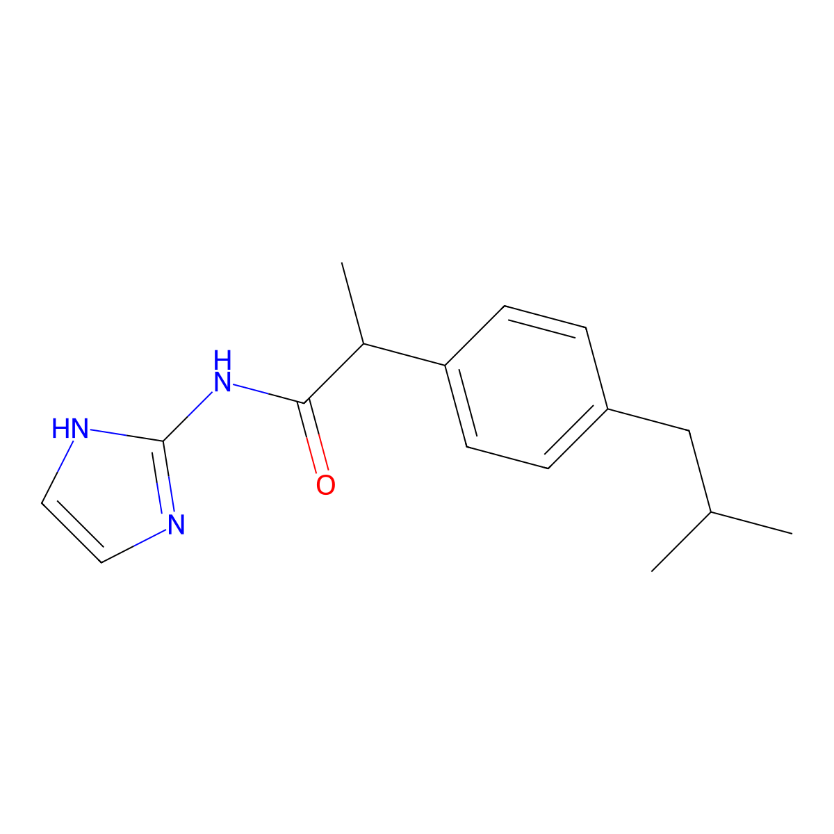 N-(1H-imidazol-2-yl)-2-[4-(2-methylpropyl)phenyl]propanamide molecular structure, CAS 1401576-17-7
