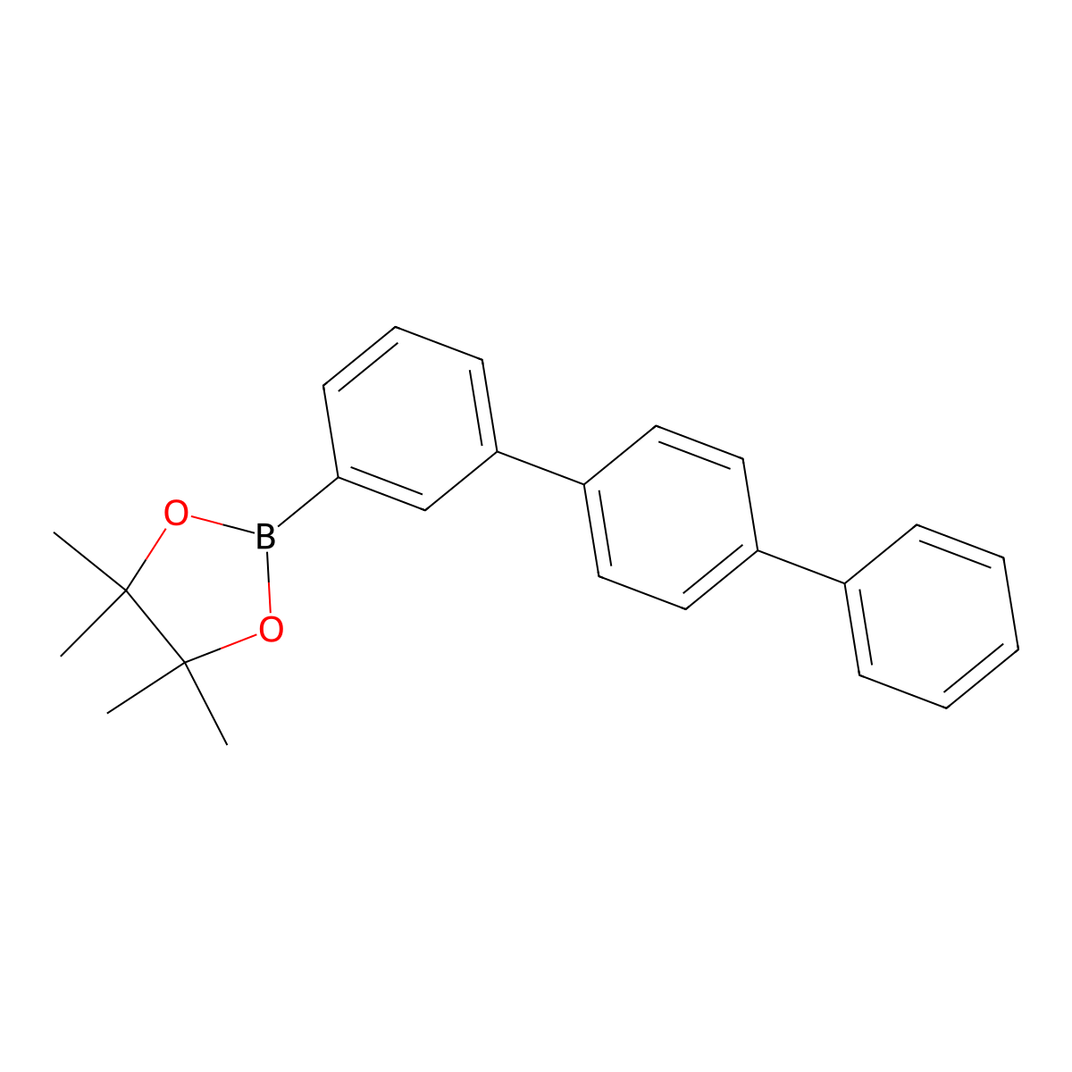 2-([1,1':4',1''-Terphenyl]-3-yl)-4,4,5,5-tetramethyl-1,3,2-dioxaborolane molecular structure, CAS 1401577-23-8