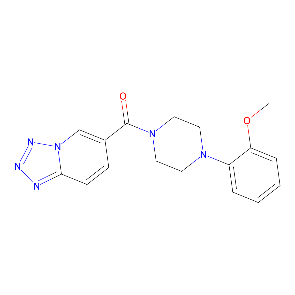 [4-(2-Methoxyphenyl)piperazin-1-yl](tetrazolo[1,5-a]pyridin-6-yl)methanone molecular structure, CAS 1401579-03-0