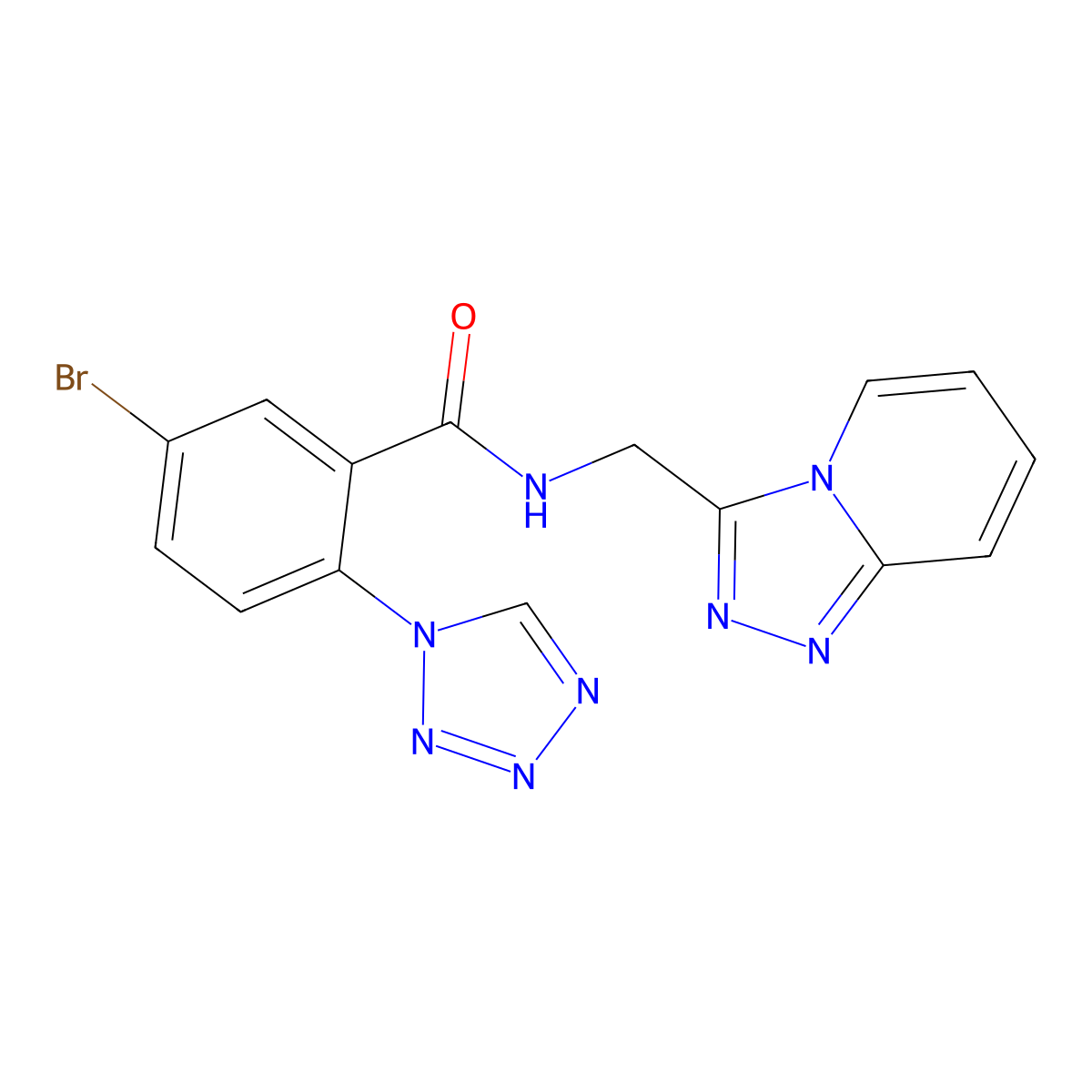 C15H11BrN8O molecular structure, CAS 1401580-93-5