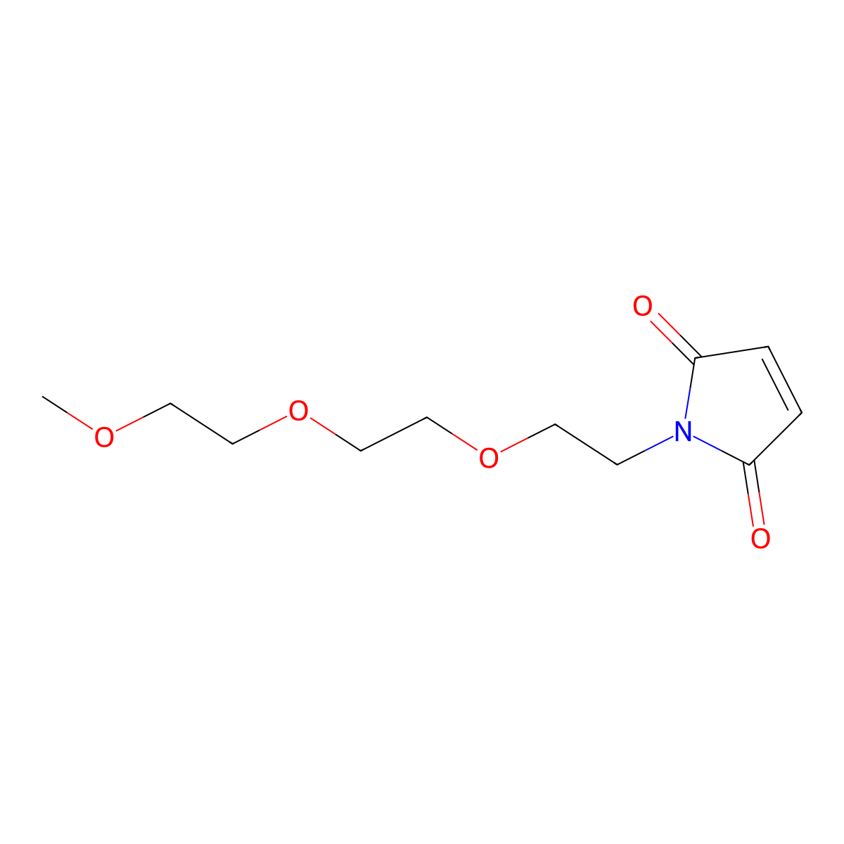 1-{2-[2-(2-methoxyethoxy)ethoxy]ethyl}-2,5-dihydro-1H-pyrrole-2,5-dione molecular structure, CAS 1401582-44-2