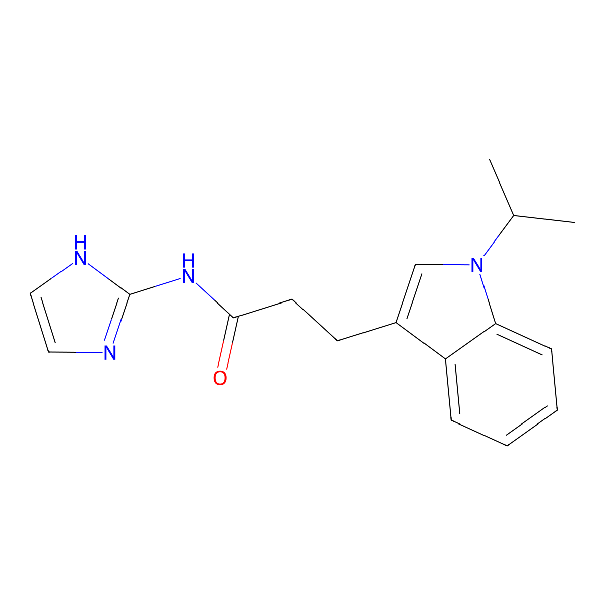 N-(1H-imidazol-2-yl)-3-[1-(propan-2-yl)-1H-indol-3-yl]propanamide molecular structure, CAS 1401584-88-0