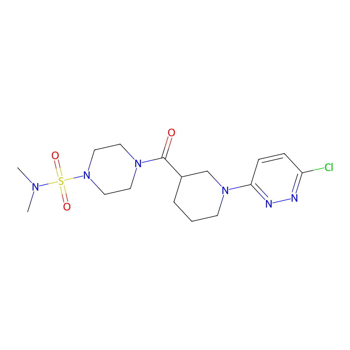 C16H25ClN6O3S molecular structure, CAS 1401590-63-3