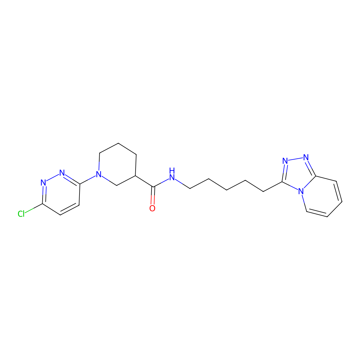 C21H26ClN7O molecular structure, CAS 1401592-70-8