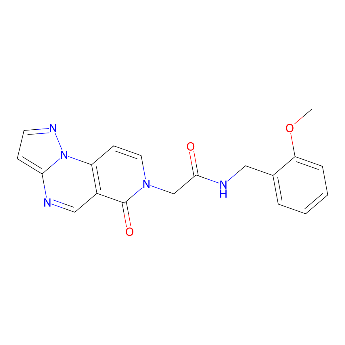 N-(2-methoxybenzyl)-2-(6-oxopyrazolo[1,5-a]pyrido[3,4-e]pyrimidin-7(6H)-yl)acetamide molecular structure, CAS 1401593-89-2