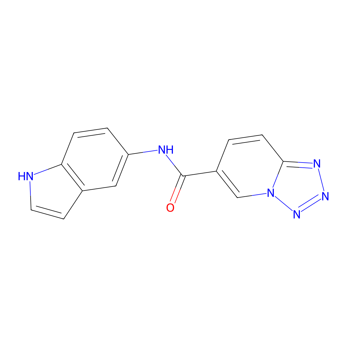 N-(1H-indol-5-yl)tetrazolo[1,5-a]pyridine-6-carboxamide molecular structure, CAS 1401596-79-9