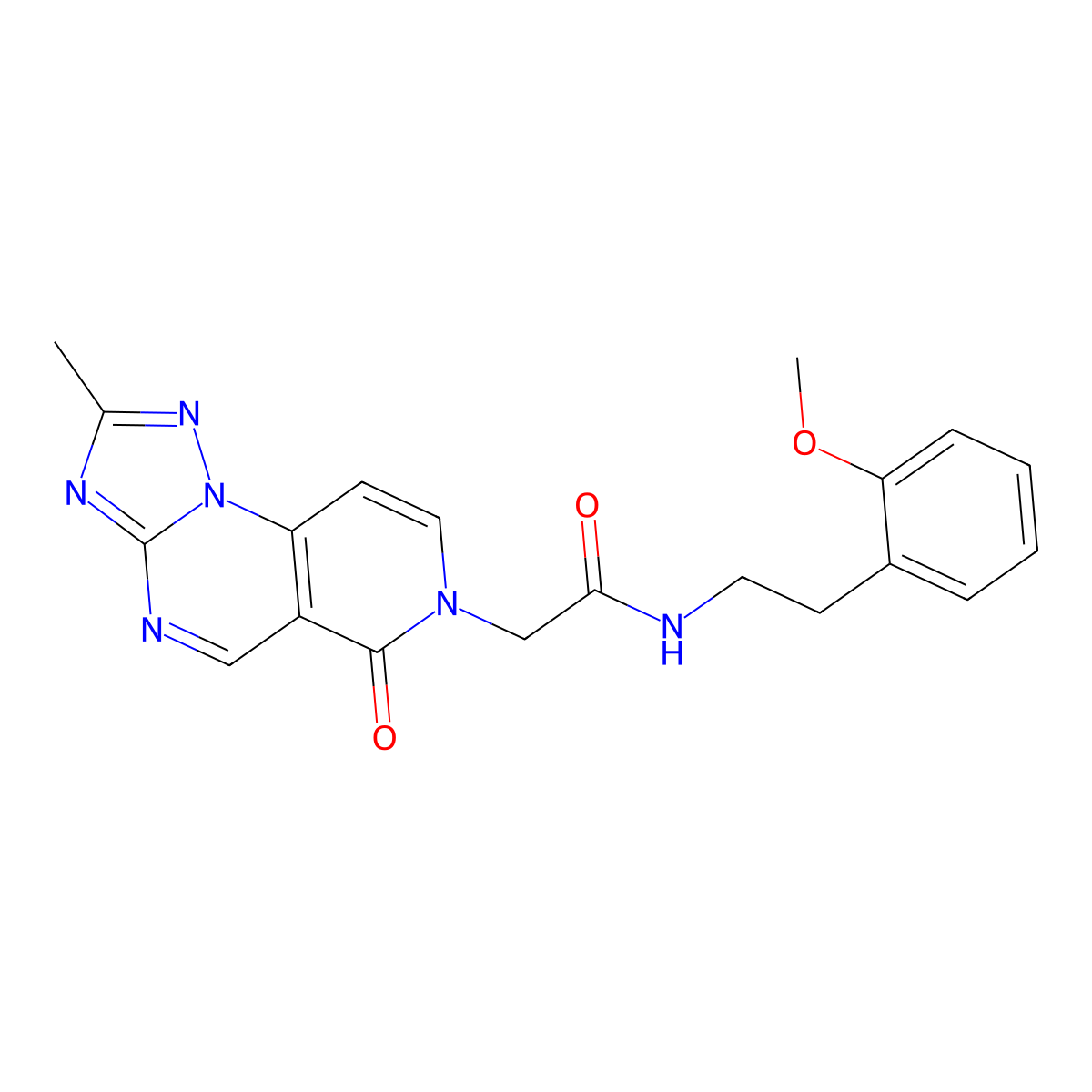 N-(2-methoxyphenethyl)-2-[2-methyl-6-oxopyrido[3,4-e][1,2,4]triazolo[1,5-a]pyrimidin-7(6H)-yl]acetamide molecular structure, CAS 1401598-89-7