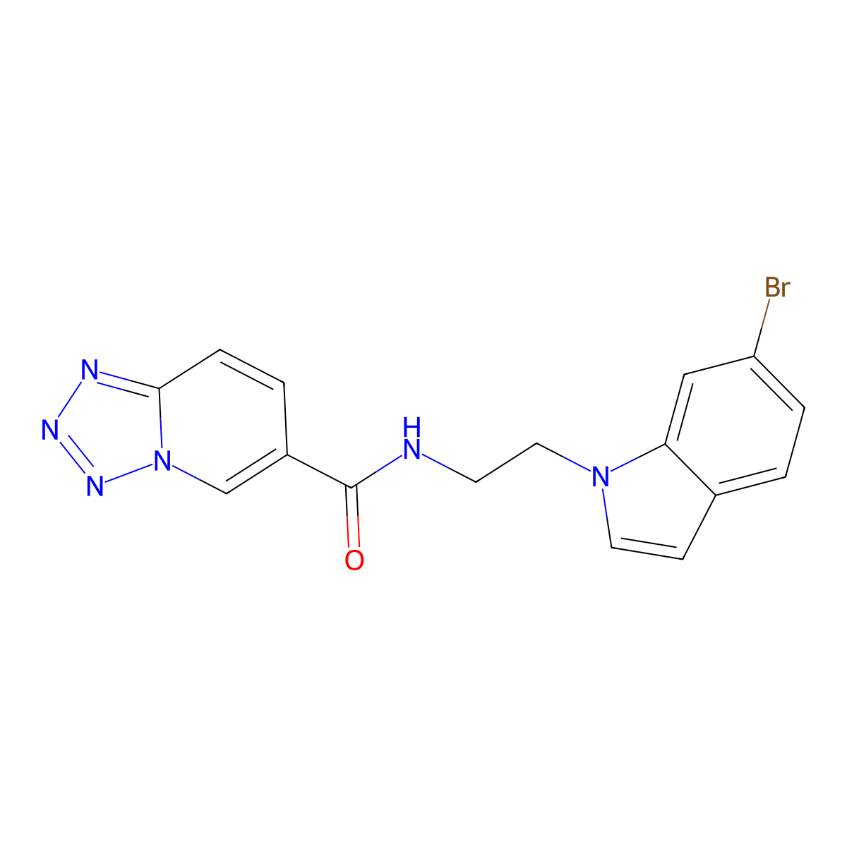 C16H13BrN6O molecular structure, CAS 1401600-96-1