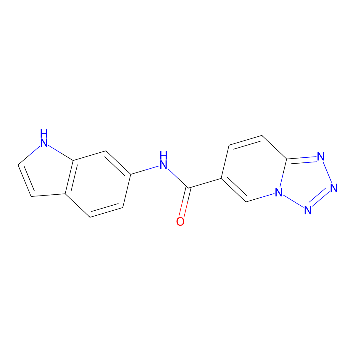 N-(1H-indol-6-yl)tetrazolo[1,5-a]pyridine-6-carboxamide molecular structure, CAS 1401601-79-3