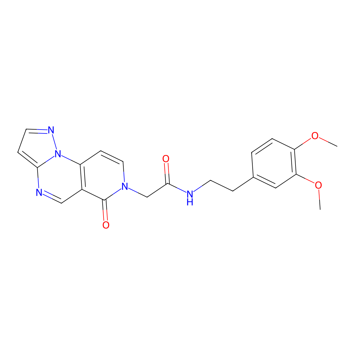 N-[2-(3,4-dimethoxyphenyl)ethyl]-2-(6-oxopyrazolo[1,5-a]pyrido[3,4-e]pyrimidin-7(6H)-yl)acetamide molecular structure, CAS 1401601-97-5