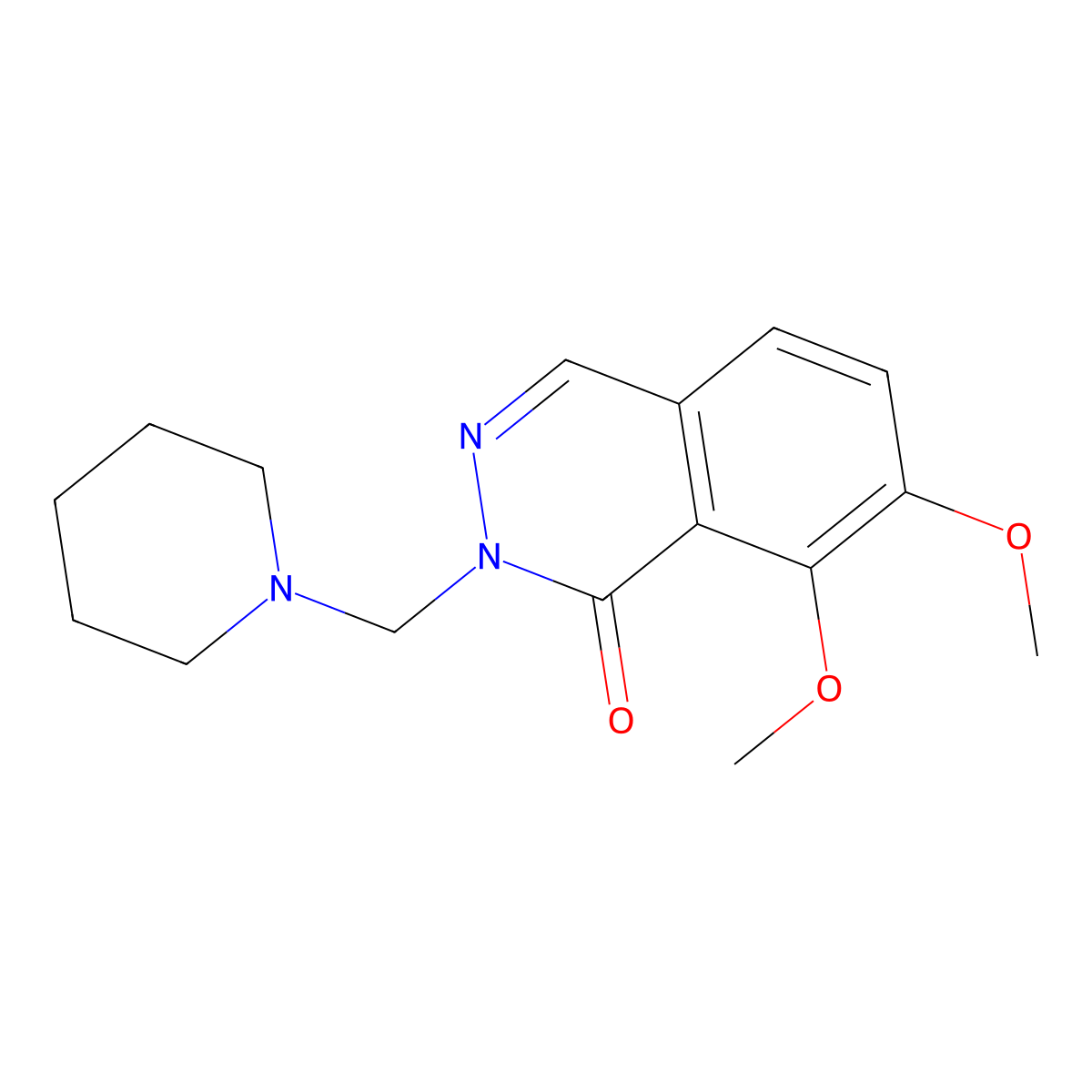 7,8-dimethoxy-2-(piperidin-1-ylmethyl)phthalazin-1(2H)-one molecular structure, CAS 1401605-65-9