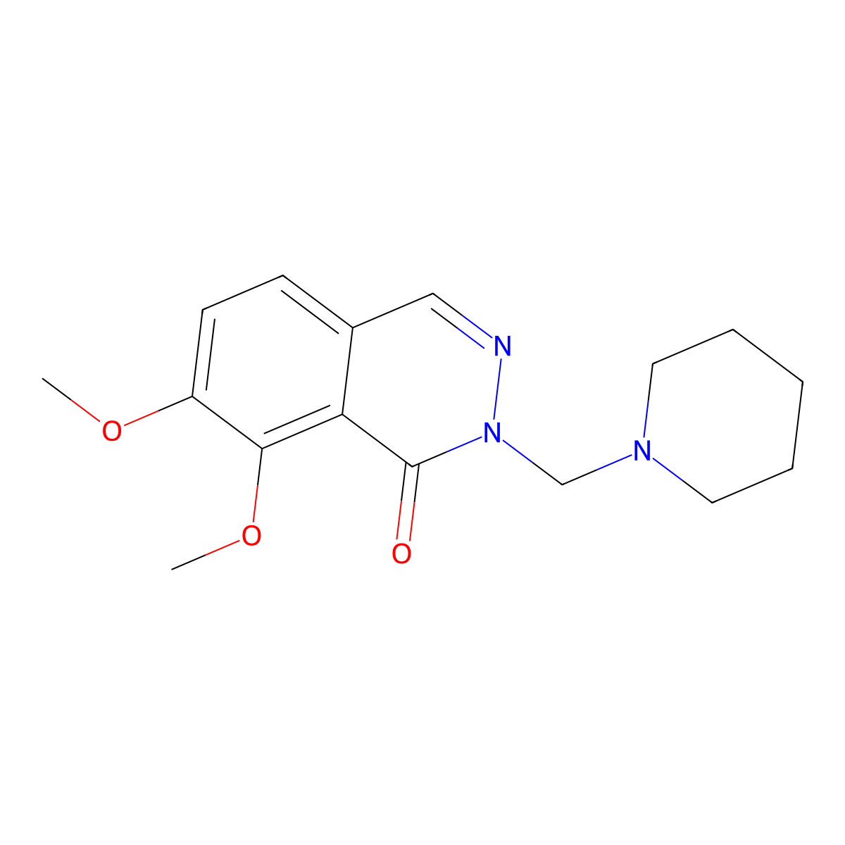 7,8-dimethoxy-2-(piperidin-1-ylmethyl)phthalazin-1(2H)-one molecular structure, CAS 1401605-65-9