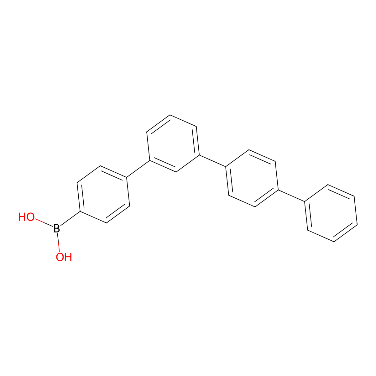 B-[1,1':3',1'':4'',1'''-Quaterphenyl]-4-ylboronic acid molecular structure, CAS 1401615-54-0