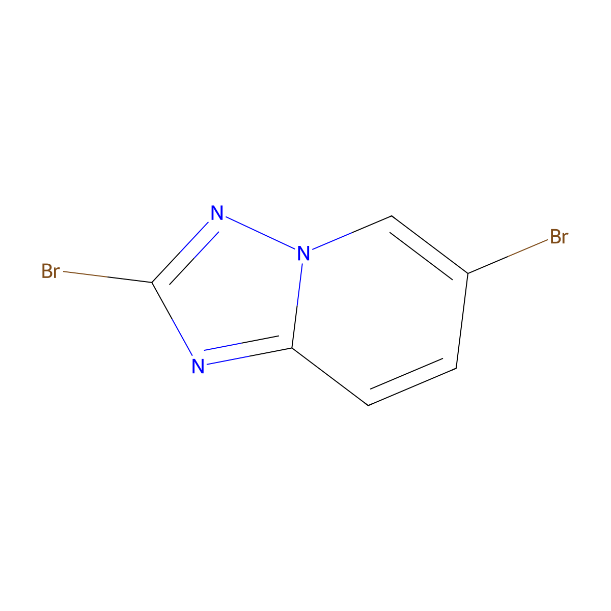 2,6-Dibromo-[1,2,4]triazolo[1,5-a]pyridine molecular structure, CAS 1401624-81-4