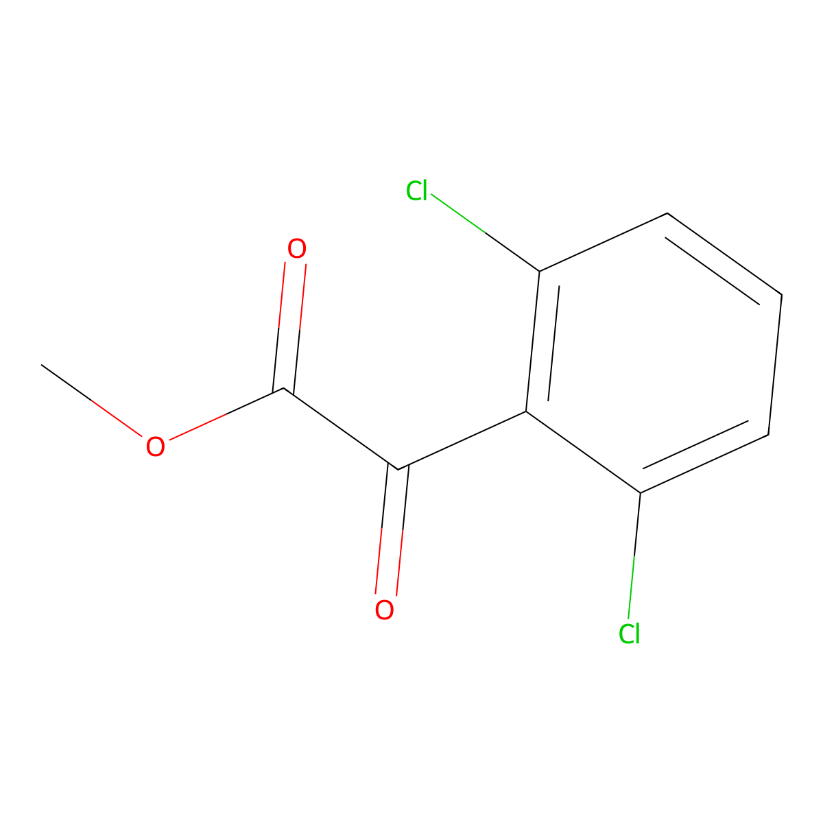 Methyl 2,6-dichloro-alpha-oxobenZeneacetate molecular structure, CAS 140166-58-1
