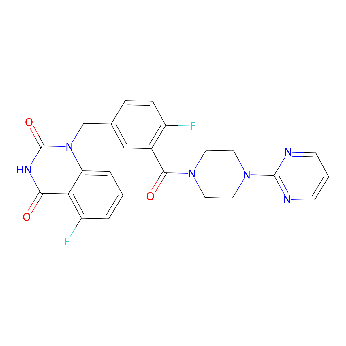 Senaparib molecular structure, CAS 1401682-78-7