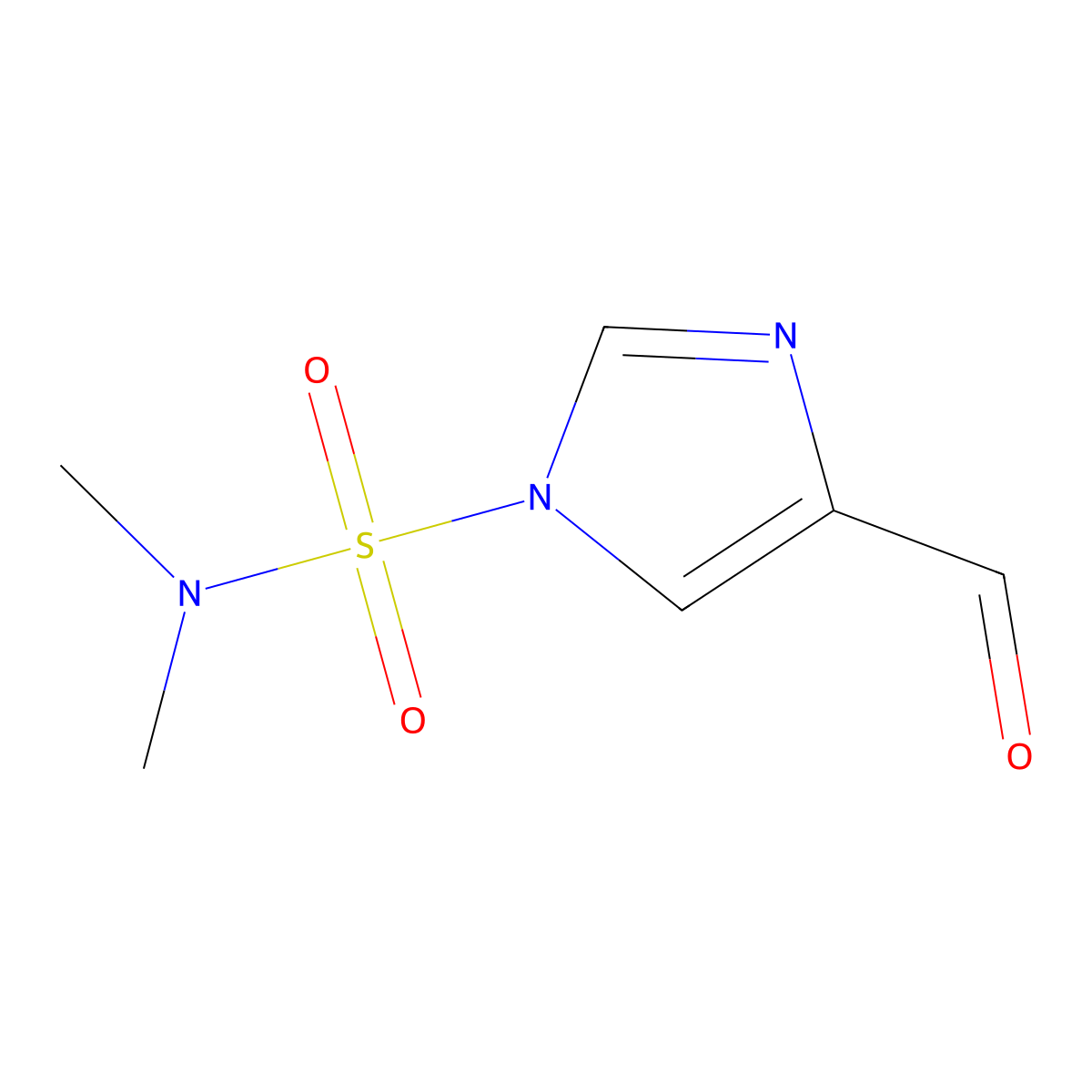 4-Formyl-N,N-dimethyl-1H-imidazole-1-sulfonamide molecular structure, CAS 140174-48-7