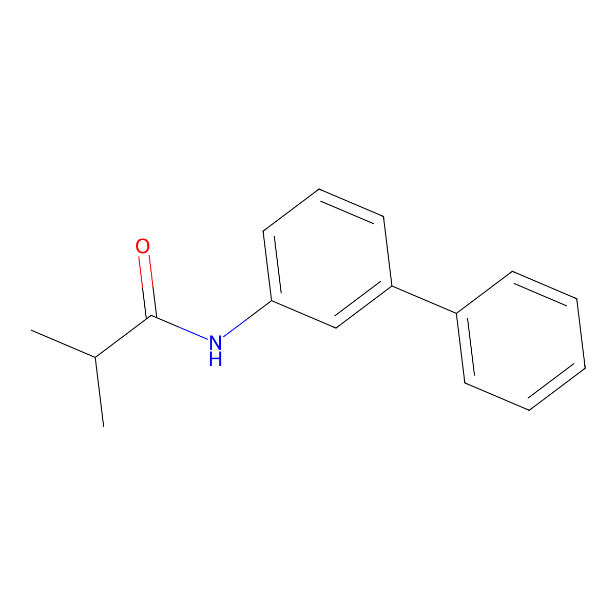 N-[1,1'-Biphenyl]-3-yl-2-methylpropanamide molecular structure, CAS 1401771-37-6