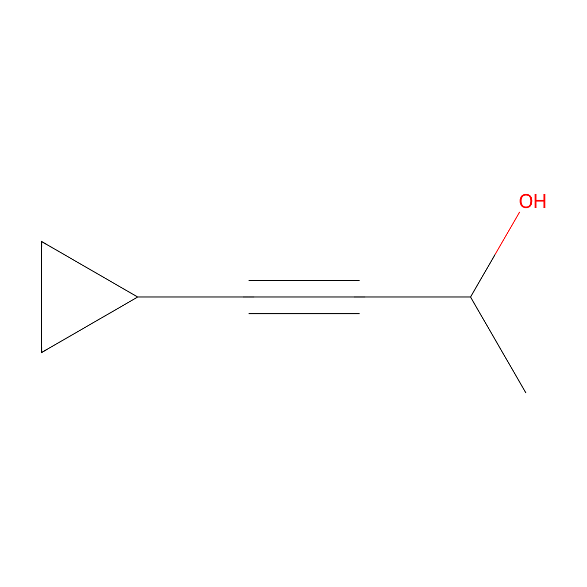 4-Cyclopropyl-3-butyn-2-ol molecular structure, CAS 1401797-91-8