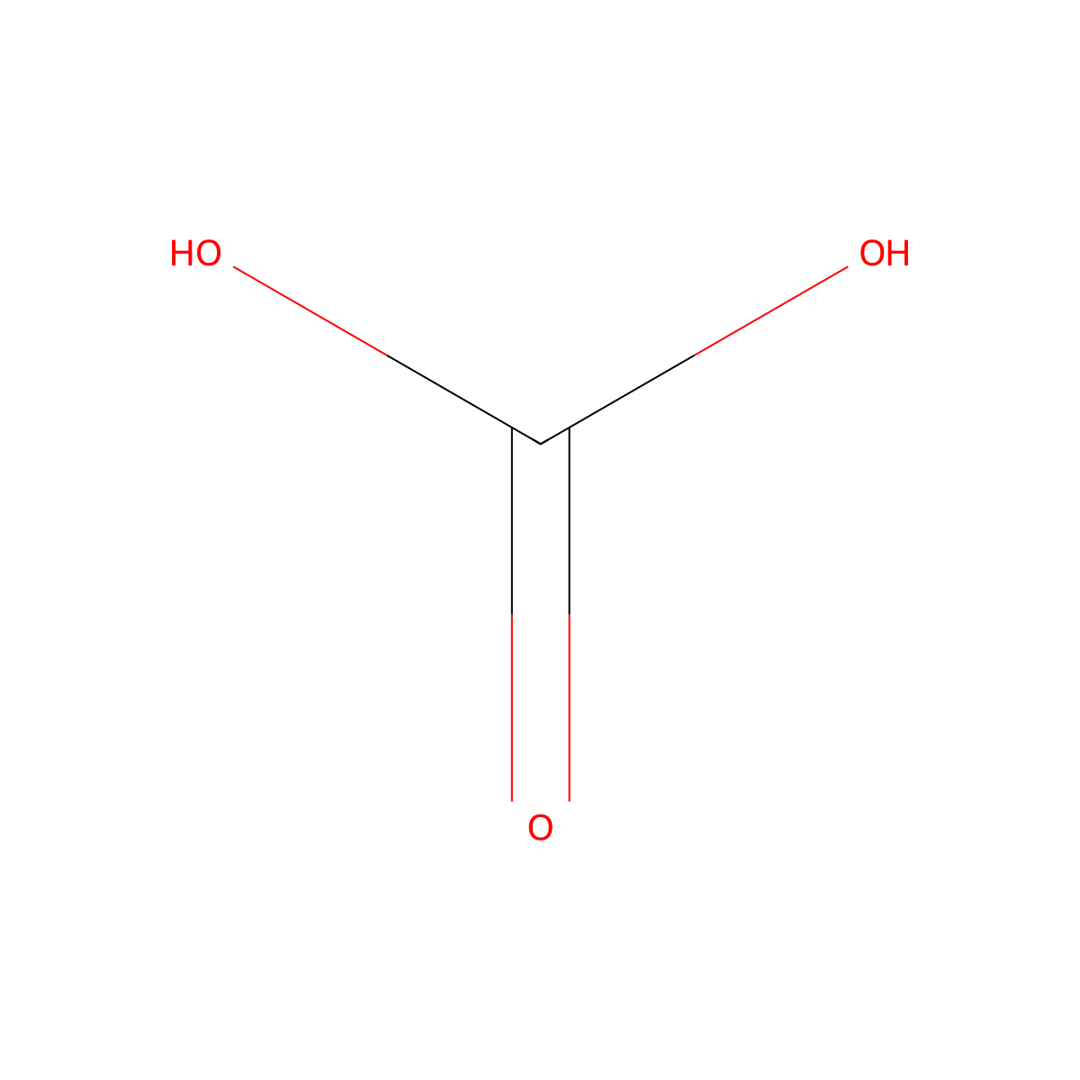 Carbonic Acid molecular structure, CAS 14018-90-7