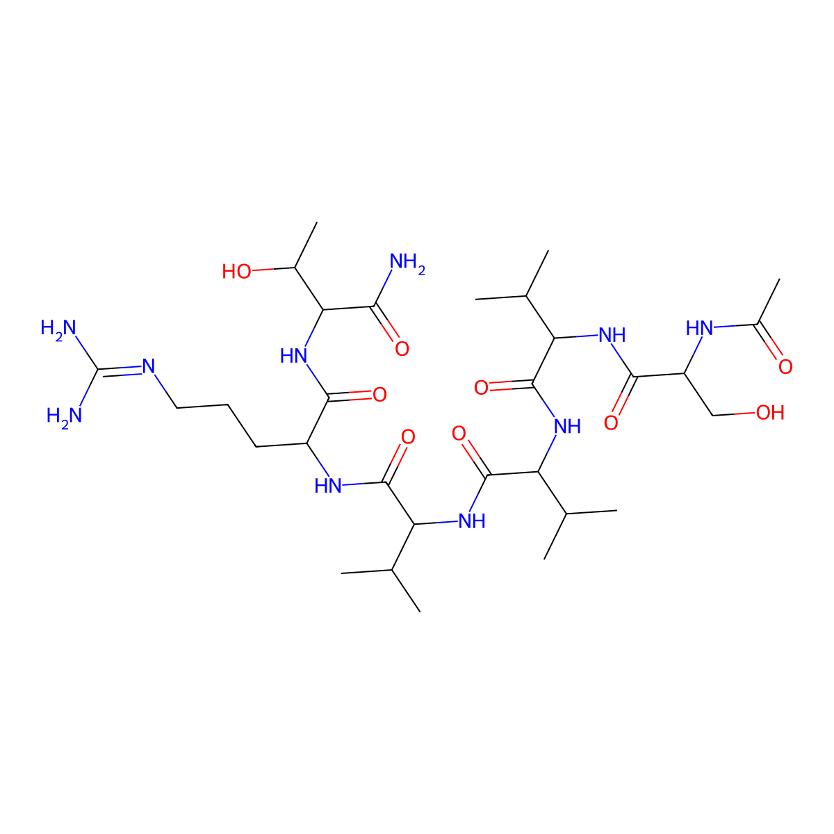 Ac-SVVVRT-NH2 molecular structure, CAS 1401804-69-0