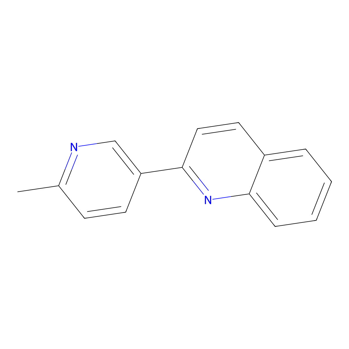 2-(6-Methyl-3-pyridinyl)quinoline molecular structure, CAS 1401816-73-6