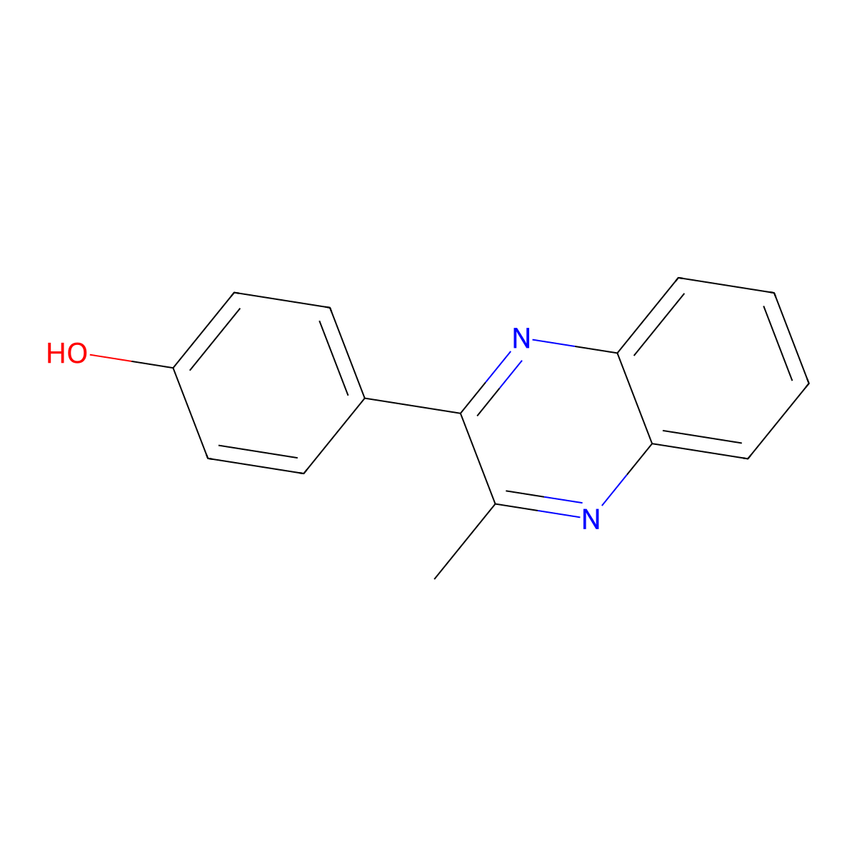 4-(3-Methyl-2-quinoxalinyl)phenol molecular structure, CAS 1401818-26-5