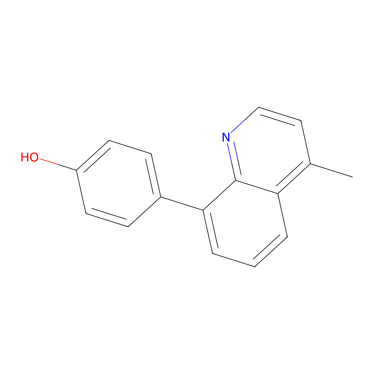 4-(4-Methyl-8-quinolinyl)phenol molecular structure, CAS 1401818-46-9