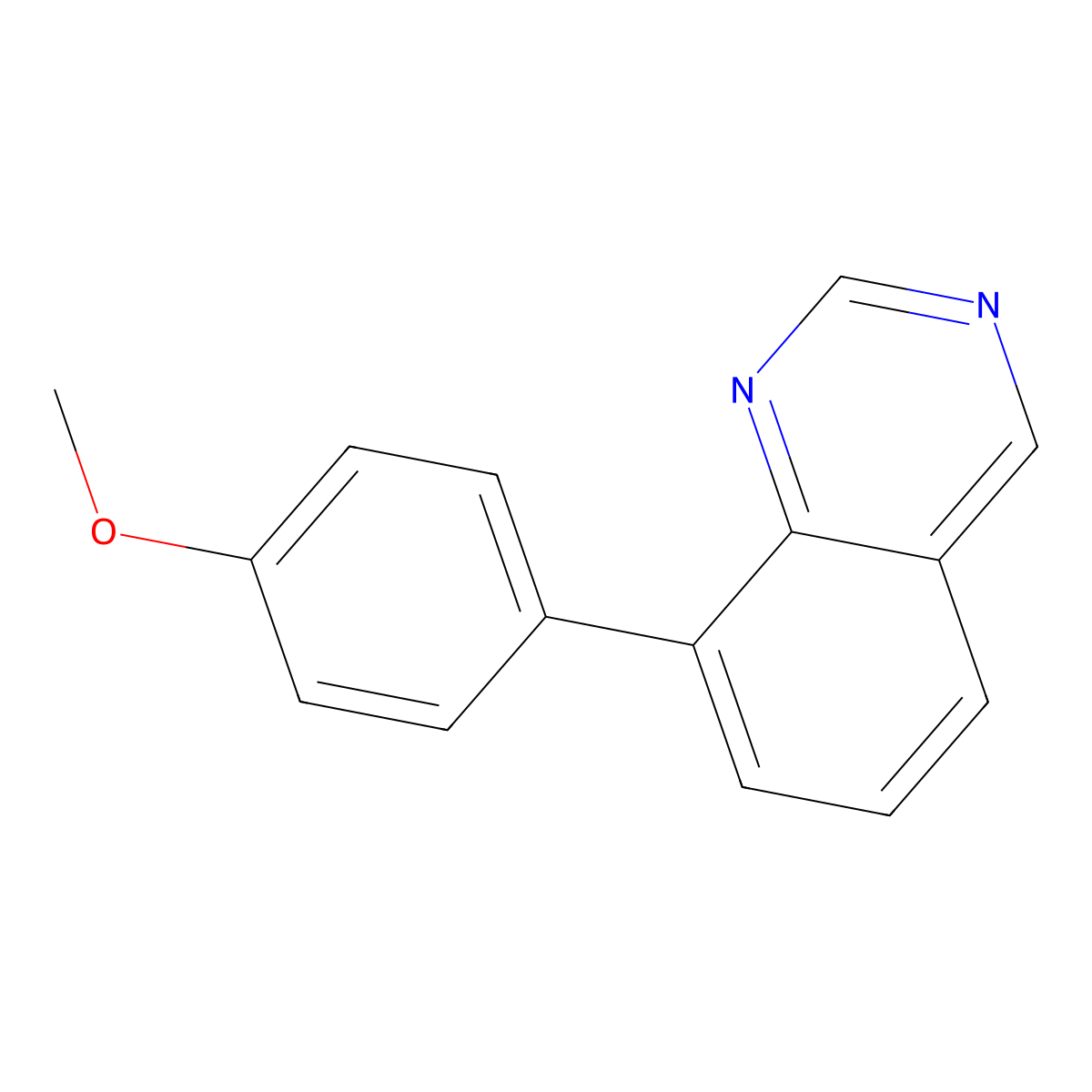 8-(4-Methoxyphenyl)quinazoline molecular structure, CAS 1401819-29-1