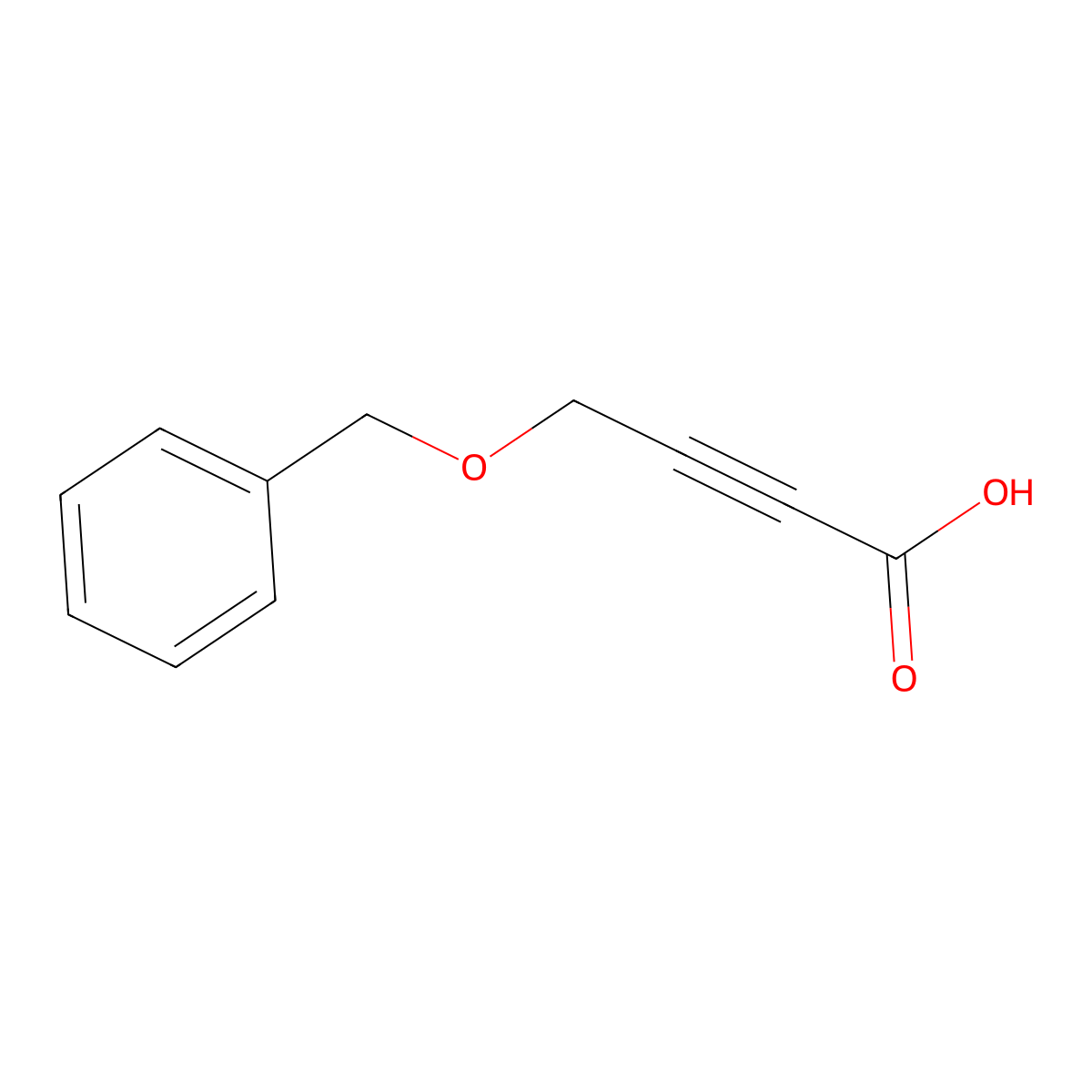 4-(Benzyloxy)but-2-ynoic acid molecular structure, CAS 1401837-14-6