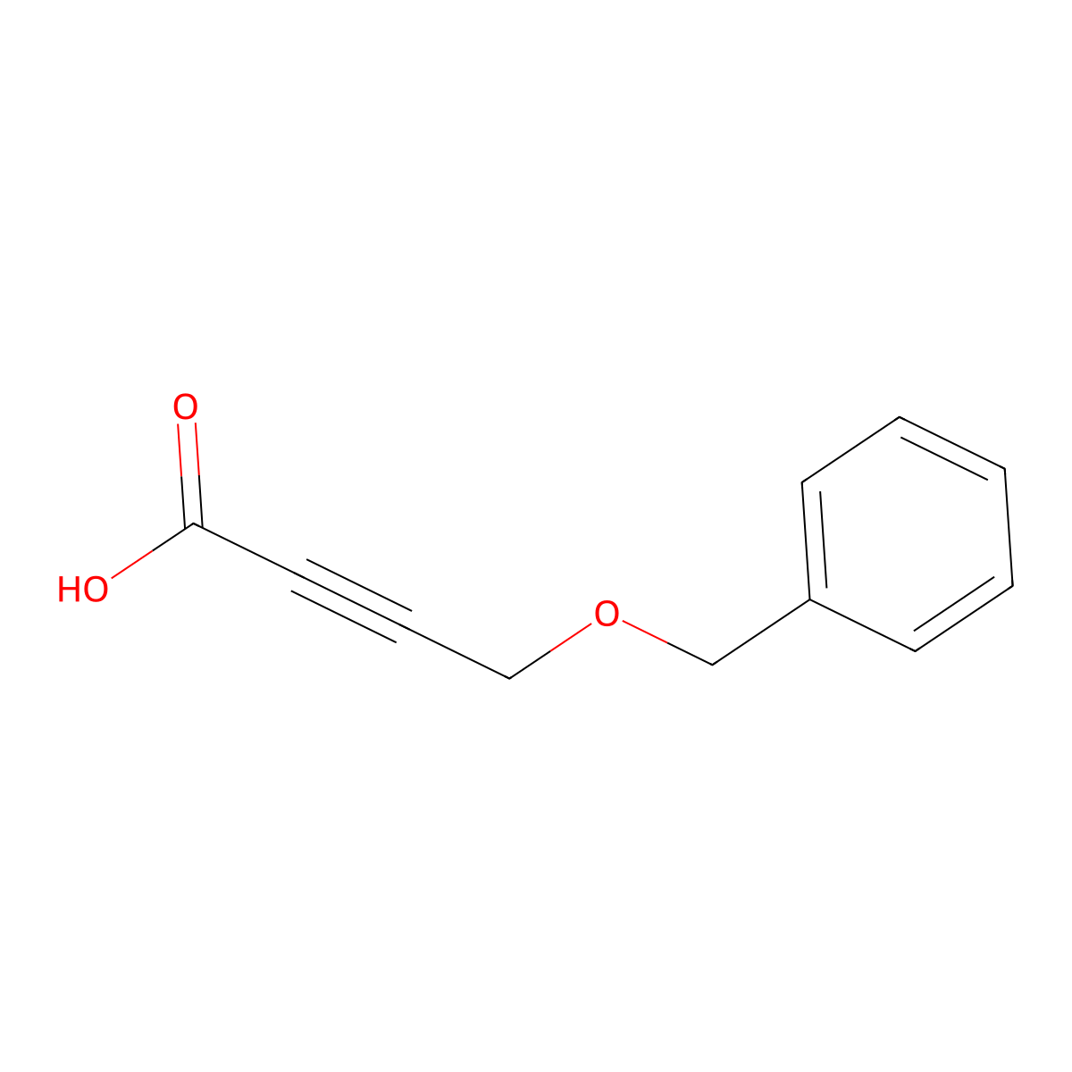 4-(Benzyloxy)but-2-ynoic acid molecular structure, CAS 1401837-14-6