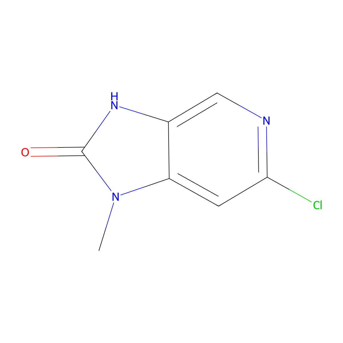6-Chloro-1-methyl-1,3-dihydro-2H-imidazo[4,5-C]pyridin-2-one molecular structure, CAS 1401837-26-0