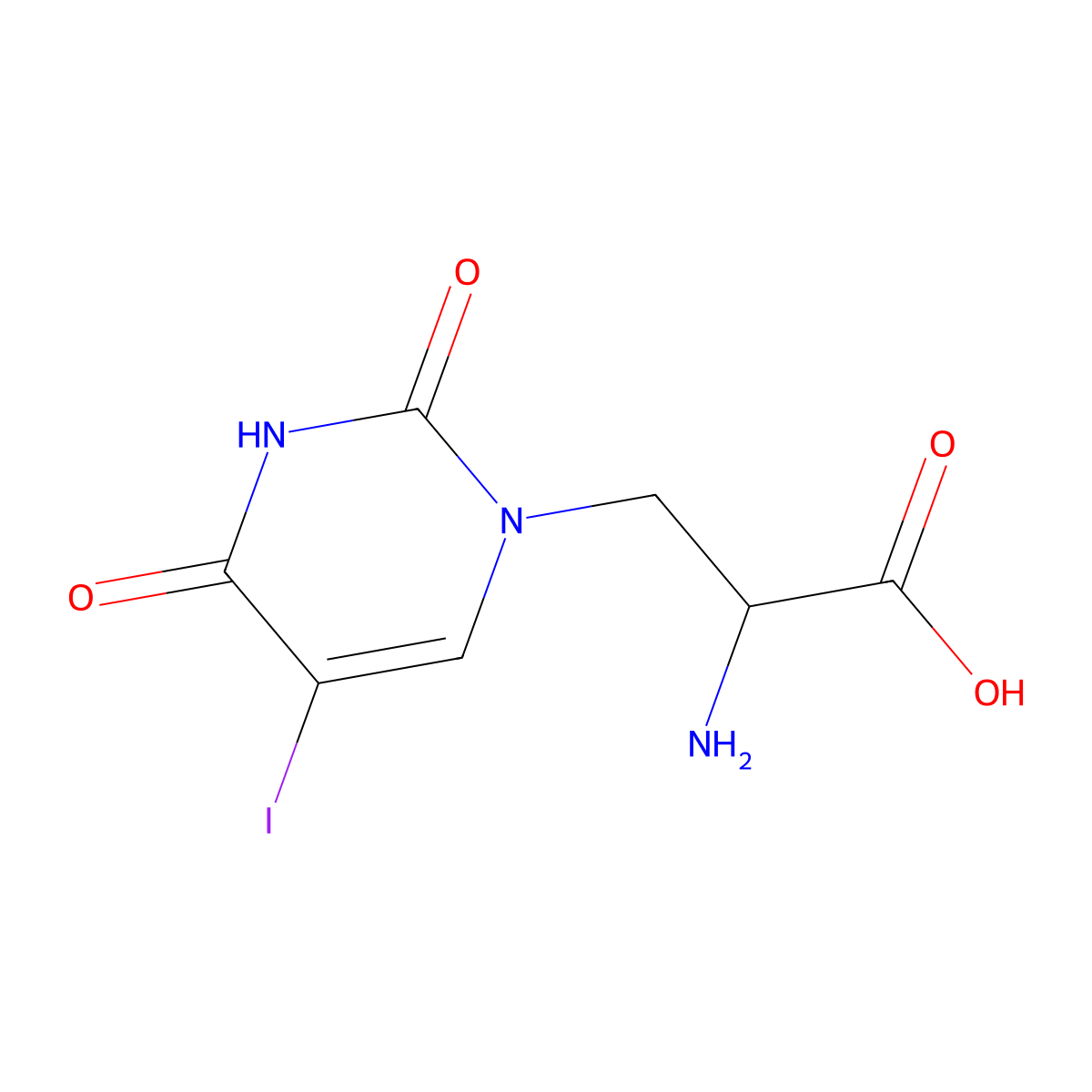 Iodo-Willardiine molecular structure, CAS 140187-25-3