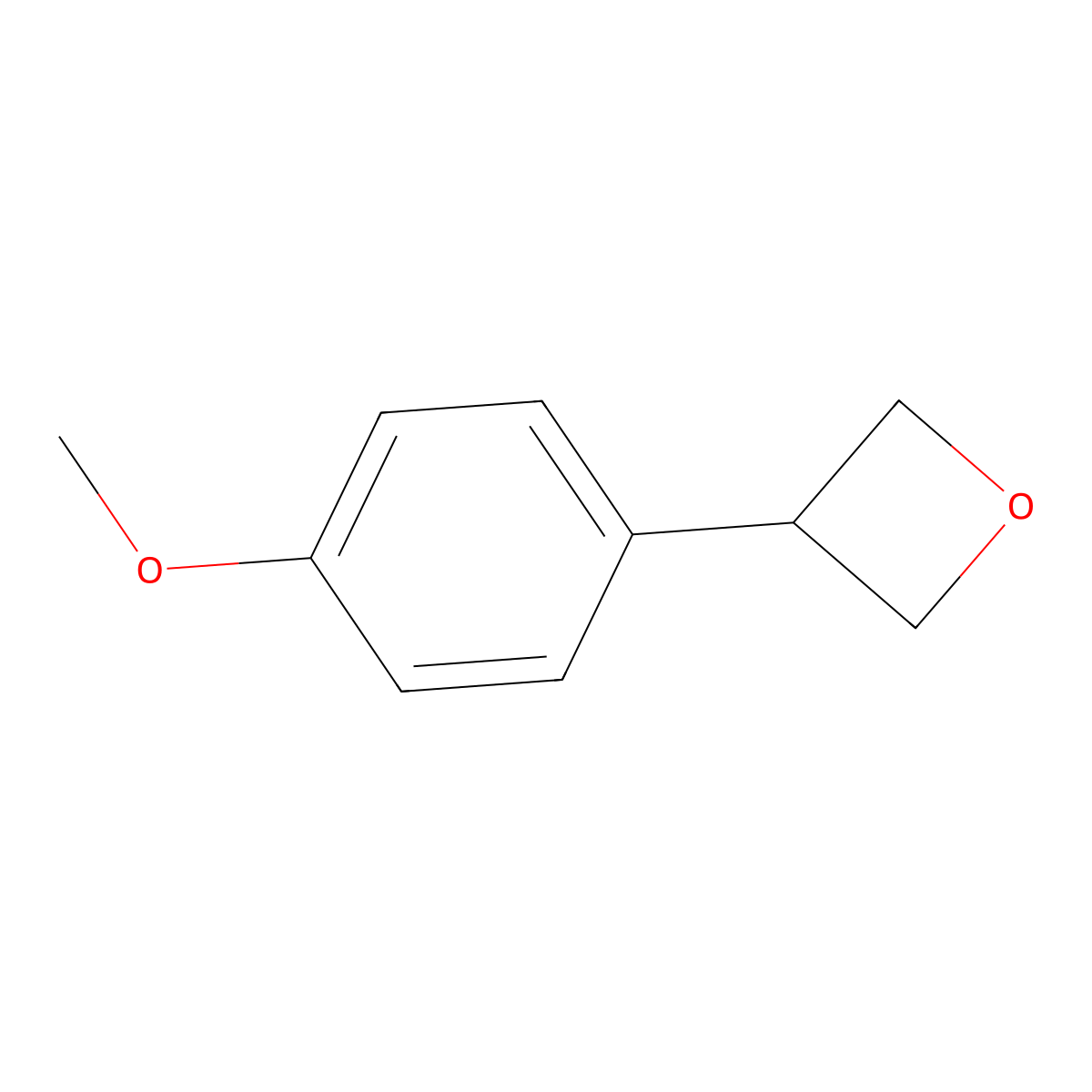 3-(4-Methoxyphenyl)oxetane molecular structure, CAS 1401878-45-2