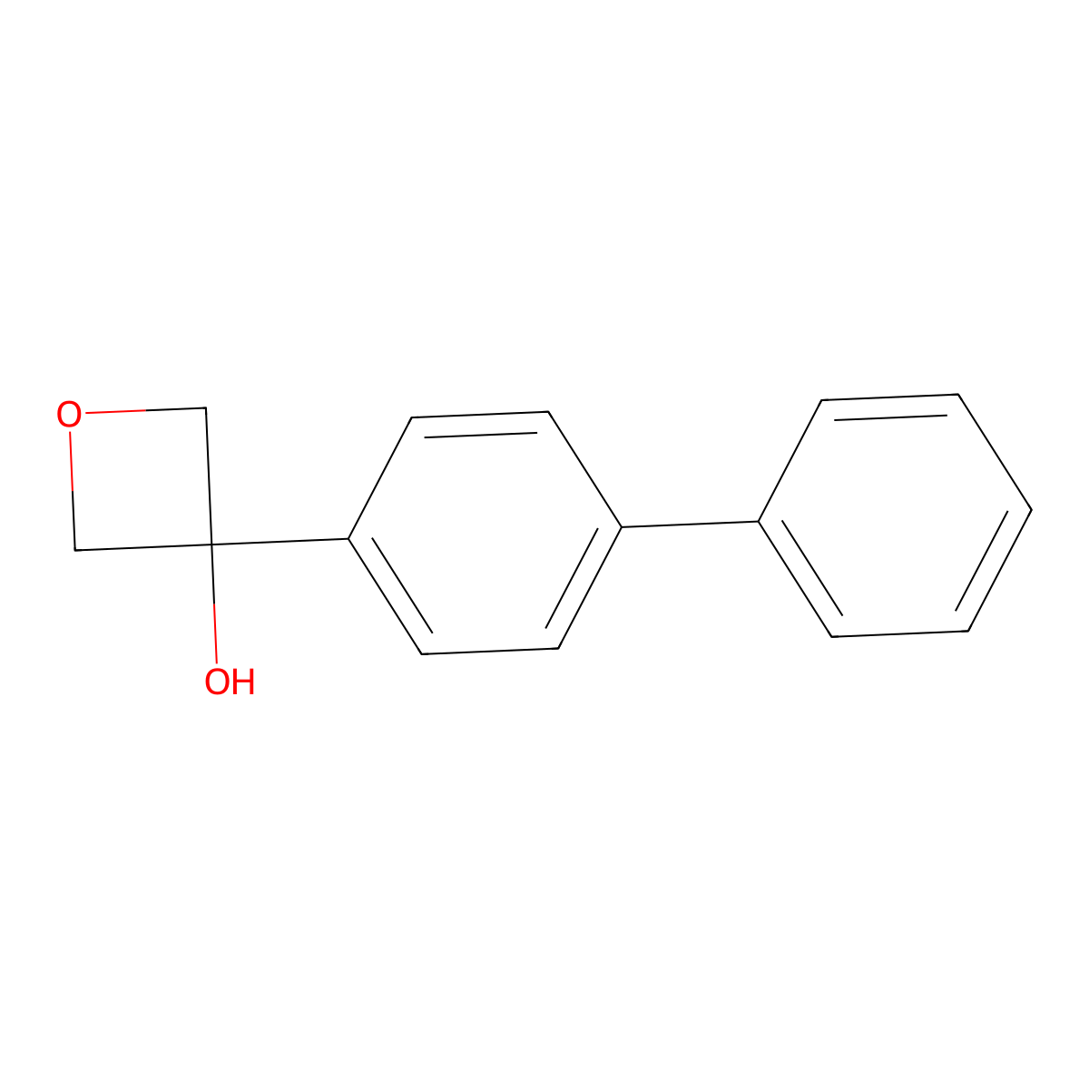 3-([1,1'-Biphenyl]-4-yl)oxetan-3-ol molecular structure, CAS 1401887-82-8