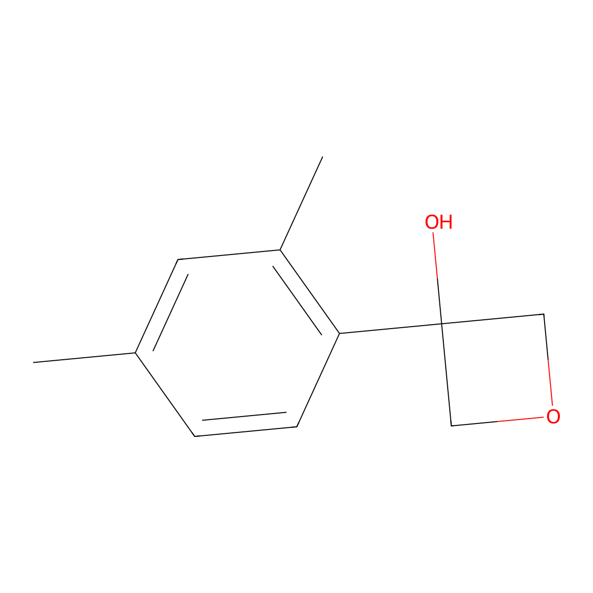3-(2,4-Dimethylphenyl)-3-oxetanol molecular structure, CAS 1401961-57-6