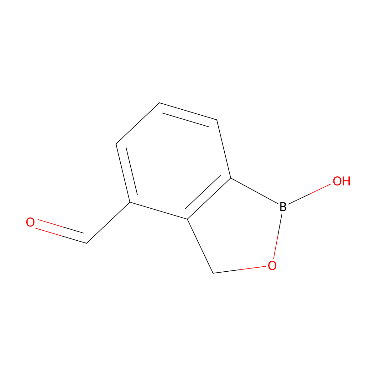 1-Hydroxy-1,3-dihydro-2,1-benzoxaborole-4-carbaldehyde molecular structure, CAS 1401967-03-0