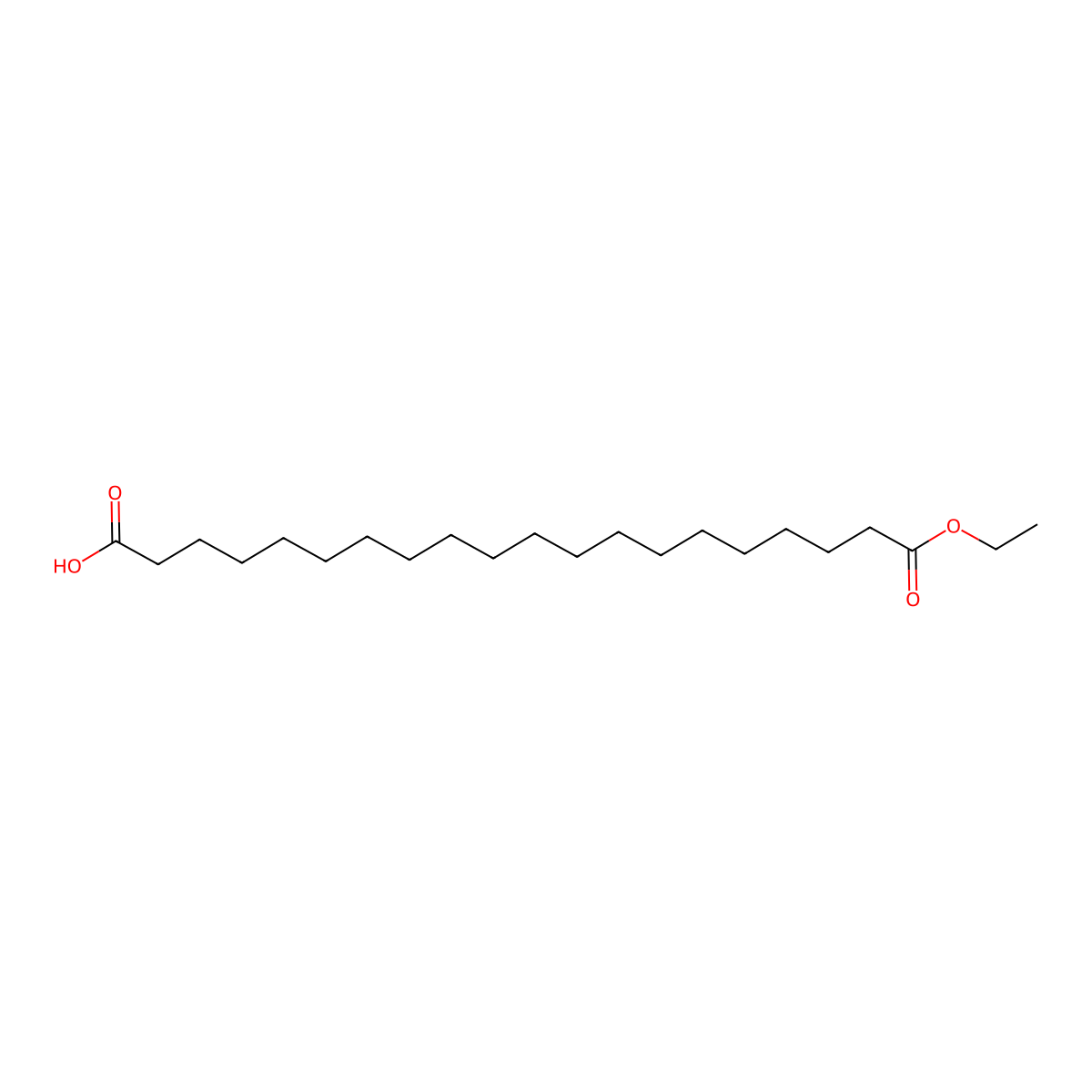 20-Ethoxy-20-oxoicosanoic acid molecular structure, CAS 140198-87-4