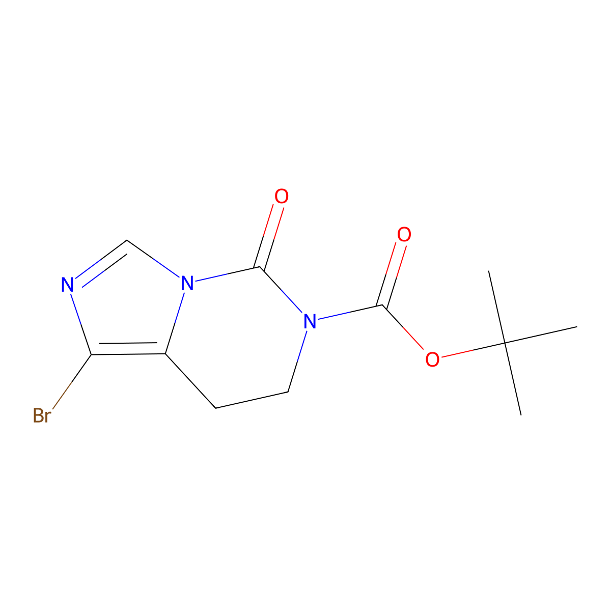 tert-Butyl 1-bromo-5-oxo-7,8-dihydroimidazo[1,5-c]pyrimidine-6(5H)-carboxylate molecular structure, CAS 1401983-71-8